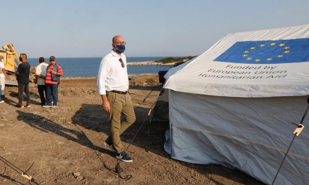 Μισέλ από τη Λέσβο: Το μεταναστευτικό «είναι μια κοινή ευρωπαϊκή πρόκληση»